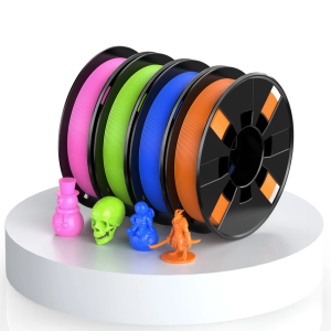 Pla filament bundle bright green orange sapphire blue pink 800g